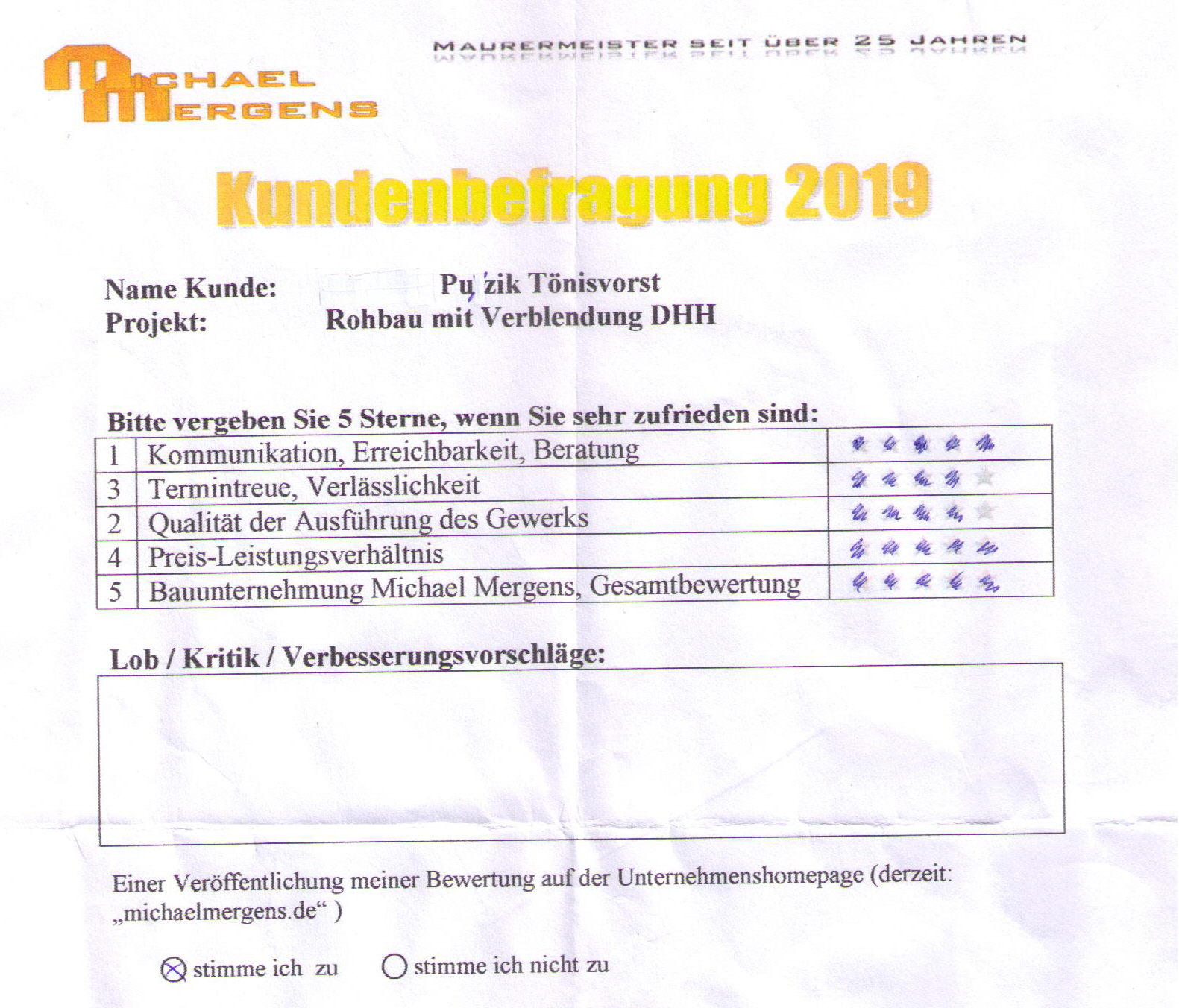 PuzikTönisvorst Rezension Bewertung Hausbau Erfahrungsbericht Rohbau Einfamilienhaus bauen Seite 2 von 2