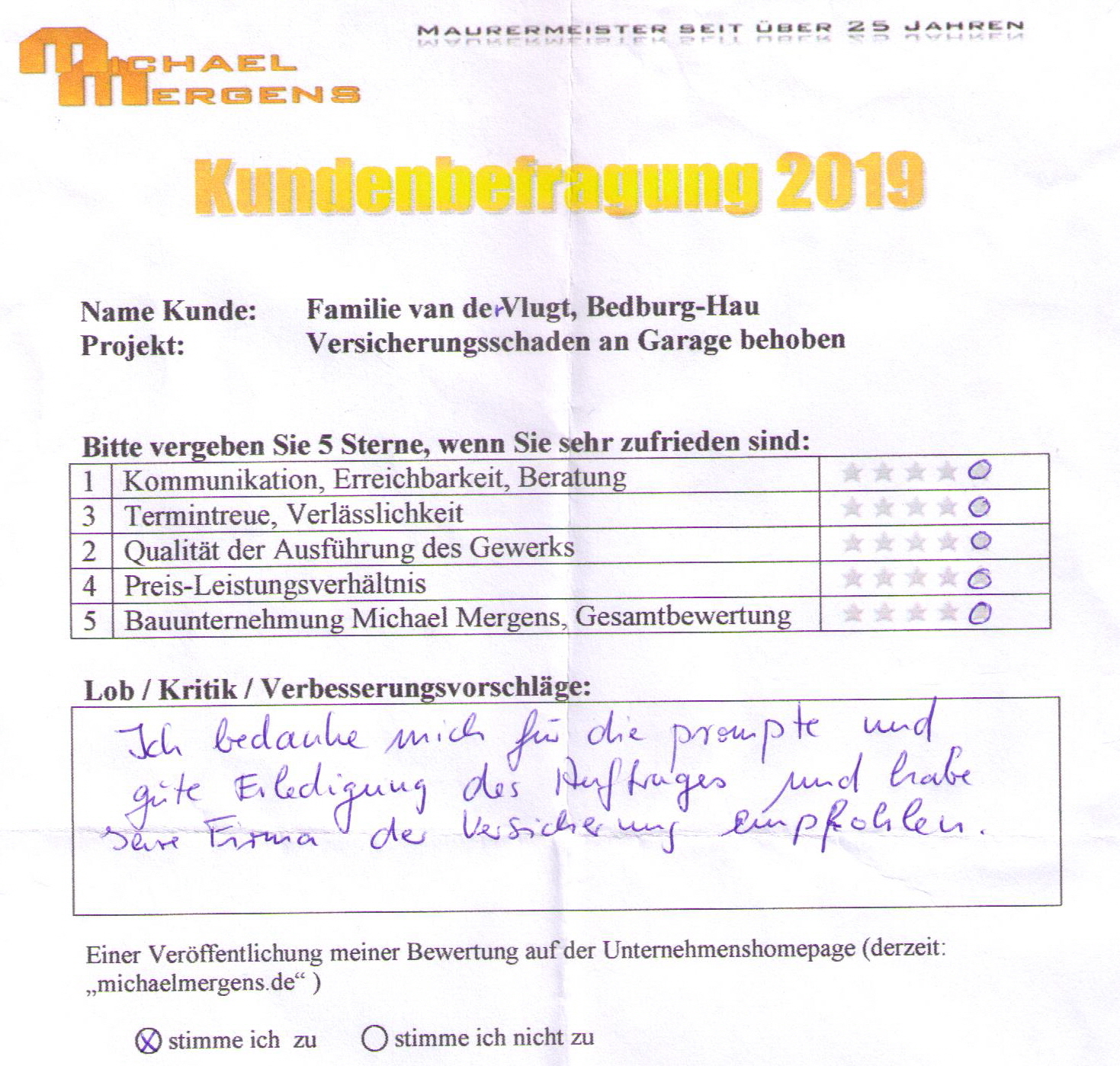 Vlugt van der Rezension Bedburg-Hau energieeffizient modern